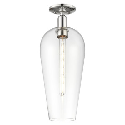 Downtown Urban - Bentley - 1 Light 8" Semi-Flush Mount 