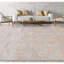 Sona Silk Geometric Area Rug in Rose/Camel