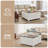 Farmhouse 34.6" Lift Top Coffee Table With Storage, Square Coffee Table With Large Hidden Storage Compartment And Hydraulic Gas Rod, Large Square Coffee Table For Living Room-401667526