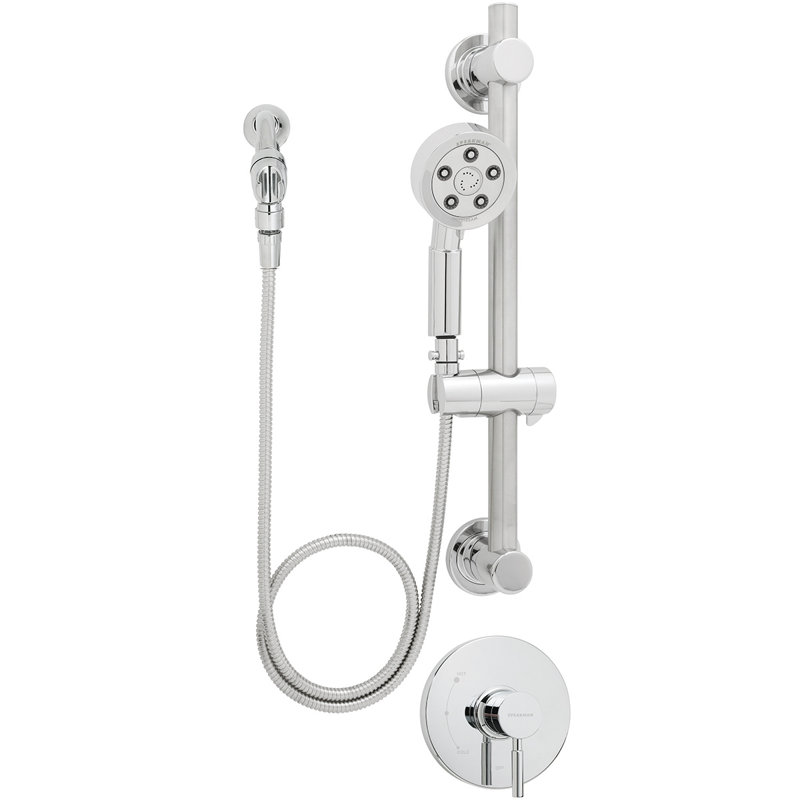 Système de douche complet à pression équilibrée Neo avec valve brute