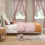 Lit plateforme en bois massif avec pied de lit assorti Ambrey-864761710-864761707