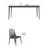 Modern Rectangular Rock Slab Dining Table  Sets-110367899