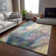 Premium Machine Washable Cerrito AMF505 Blue Rug