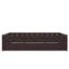 Lit plateforme simple avec lit gigogne et 2 tiroirs, lits en bois massif avec barre d'alimentation, espresso-2029823103-2029823074