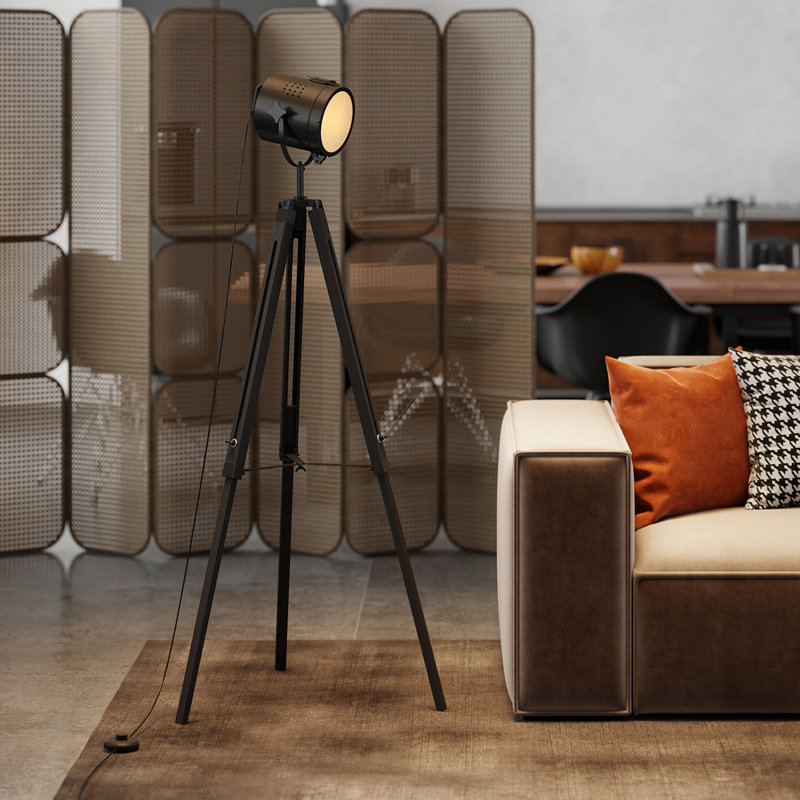 140cm Painted Tripod Floor Lamp
