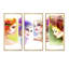 «Colorful Women Face Collage», ensemble de 3 toiles encadrées-403582603-403582602
