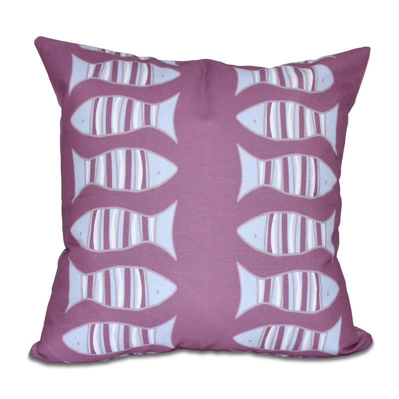 Housse et insert de coussin de plage Beach, H 16 po x l 16 po, Violet