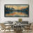 Abstract Landscape "Orange Green Peaceful Lake Forest Nature Extra Large Artwork Framed Wall Picture-111375995-98042555