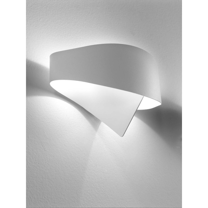 Scudo Flush Mounted Sconce, White