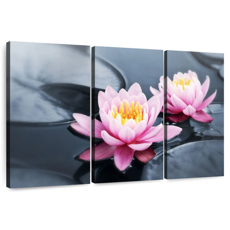 Harnek Pink Pop Lotus, 28" H x 45" W