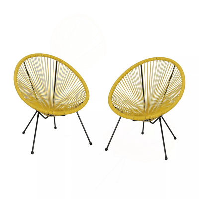 Chaise (ensemble de 2) - Jaune