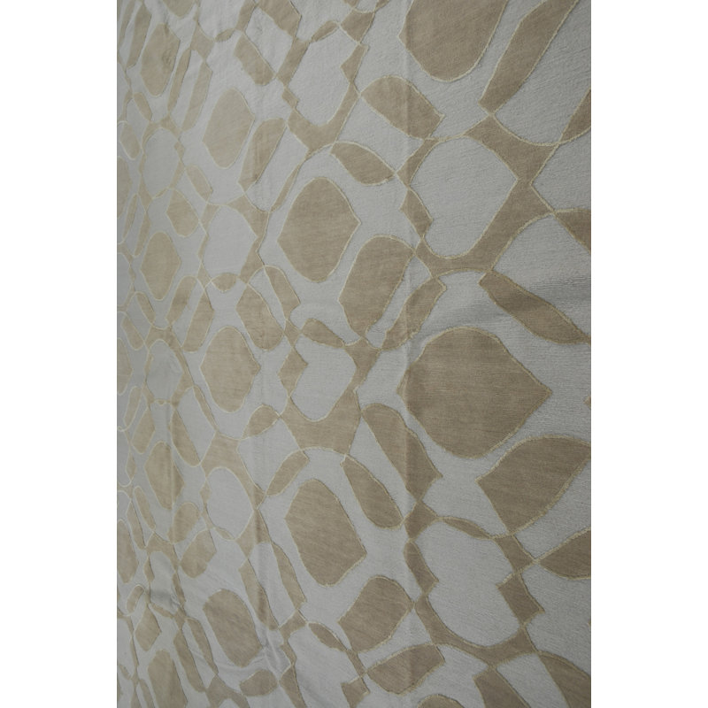 Mod Geometric Area Rug in Beige/Gray/Neutral, Rectangle 6' x 9'