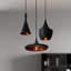 1 - Light Black Cone Pendant