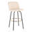 Lakyia Swivel Upholstered Counter Stool with Metal Frame