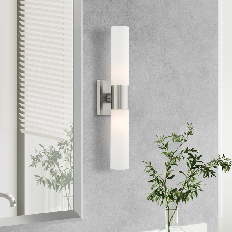 Cailum 2-Light Dimmable Vanity Light, Brushed Nickel