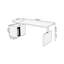 Bureau rectangulaire en bois manufacturé de couleur fumée + acier avec 3 tiroirs-1352397066-1352397071