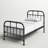 Annabelle Platform Bed Vintage Open Frame, Industrial Pipe Cast with Copper Handbrush Accent-1545292373