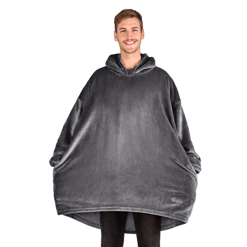 Couverture portable Bare Homey, Adulte, Gris fer forgé