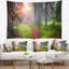 Tapisserie de la forêt de polyester au à aube avec accessoires suspendus inclus-28500424