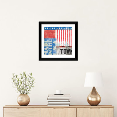 « usa », art textuel sur toile