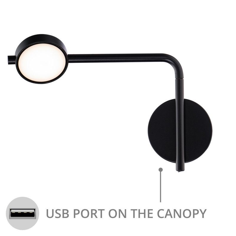 Elbo 1 - Light LED Swing Arm, Black, 3500K