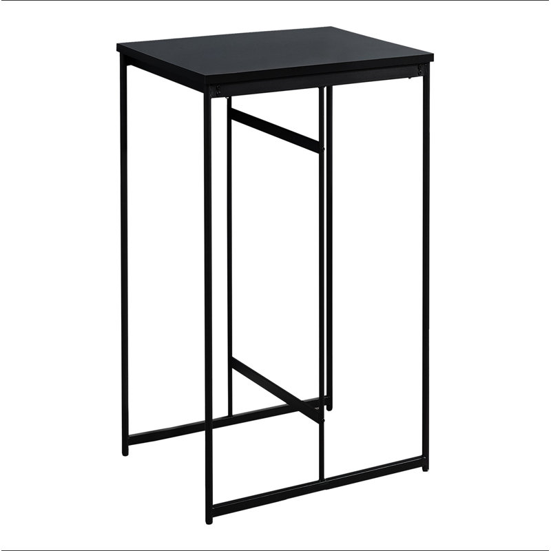Dining Table, 32" Rectangular, Counter Height, Small, Laminate Top, Kitchen, Black