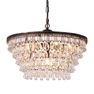 Vigue 6 - Light Crystal Chandelier