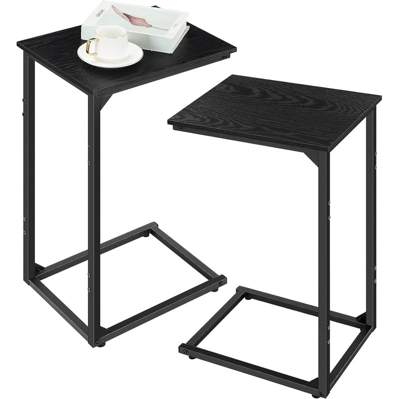 End Table Set, Black, Black