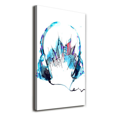 City Music - Wrapped Canvas Print