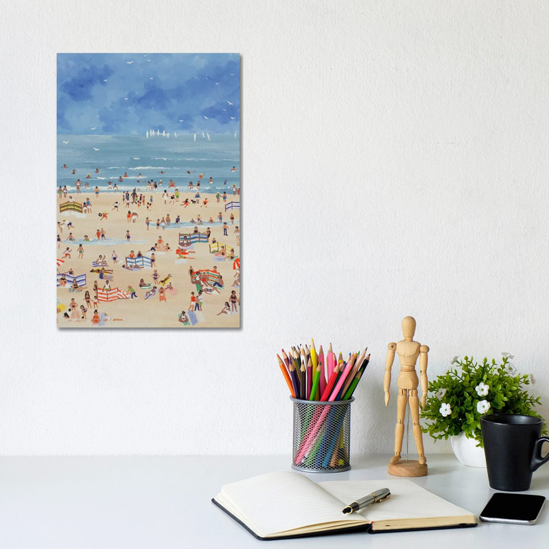 Plage - reproduction d'art mural - toile tendue