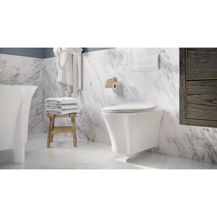Muse Wall Hung Dual Flush Elongated Toilet (Seat Included)