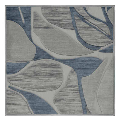 Tapis abstrait lavable à la machine
