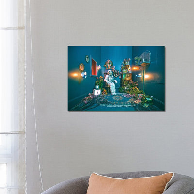 The Lonely Astronaut VII by Karen Jerzyk - Wrapped Canvas Print