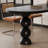 Retro solid wood dining table - sturdy table legs-1464007677