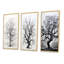 «White Tree Elegance Landscape», 3 pièces sur toile-484368267-484368264
