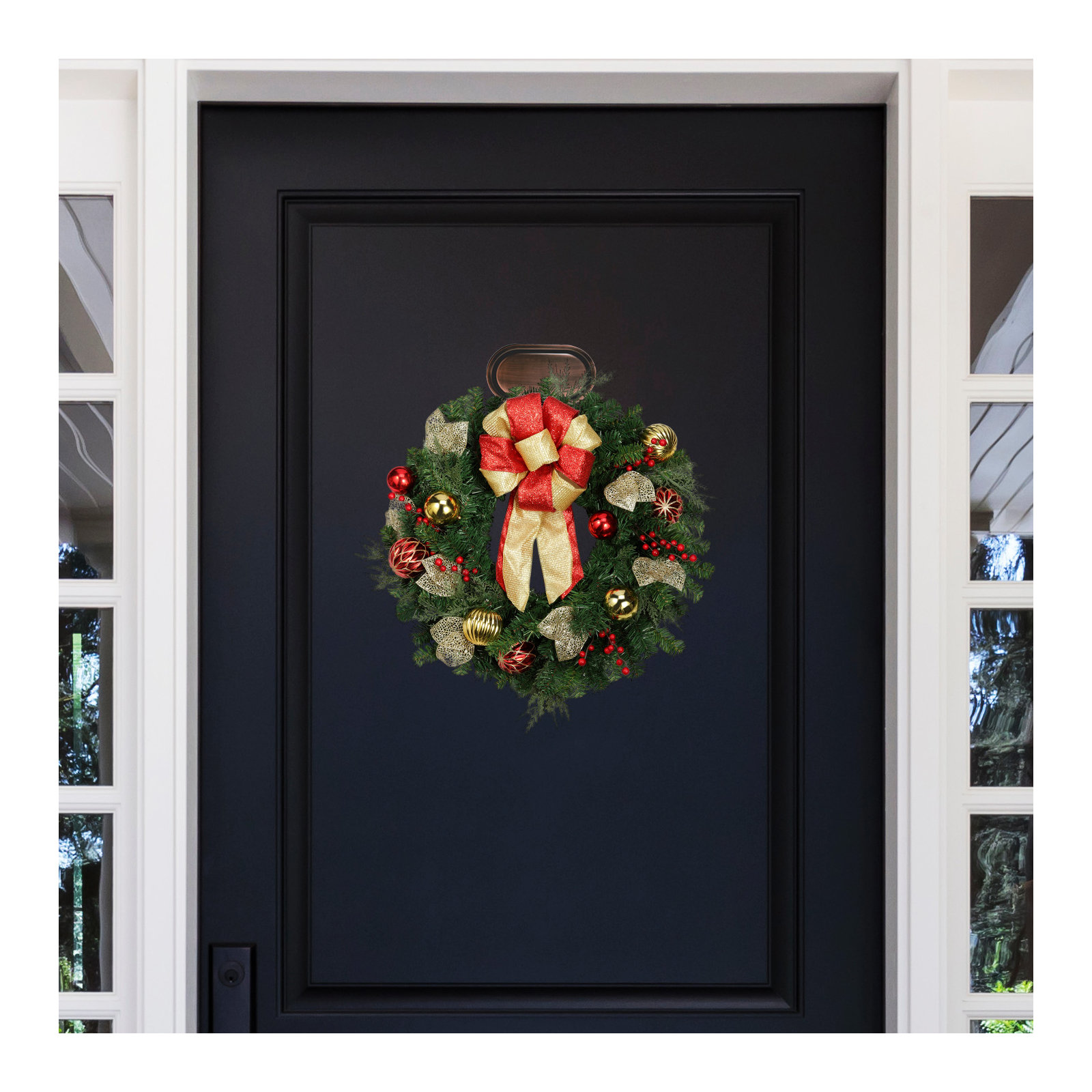 24'' Lighted Wreath