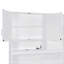 Lit escamotable mural simple avec armoire supérieure