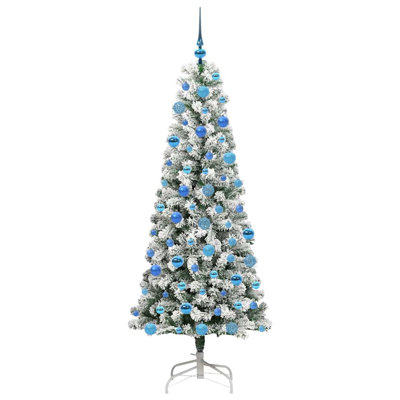 Artificial Hinged Christmas Tree Green and white