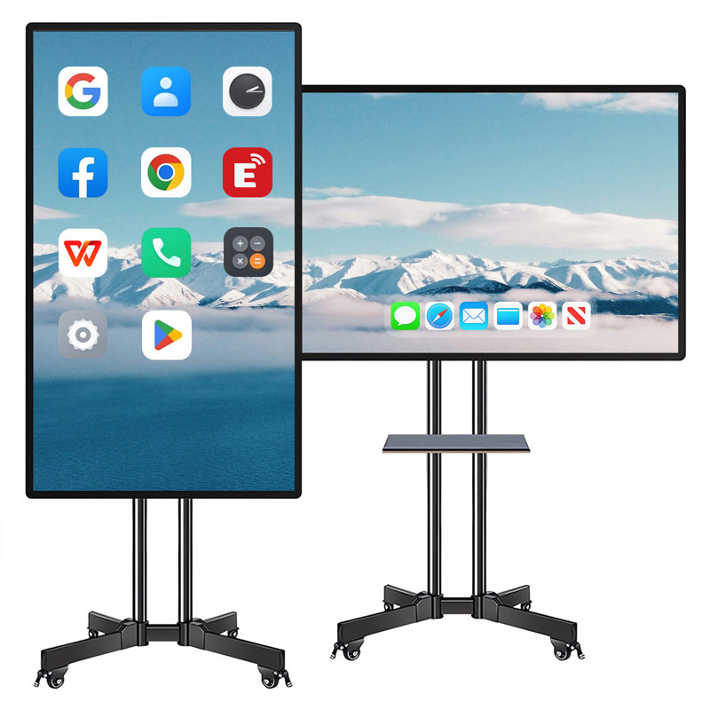JYXCN Smart Board, ordinateur à écran tactile de 49 pouces, tableau blanc interactif tout-en-un, double système de partage de nuage pour un travail d'équipe sans effort, idéal pour la salle de classe, le bureau et les présentations