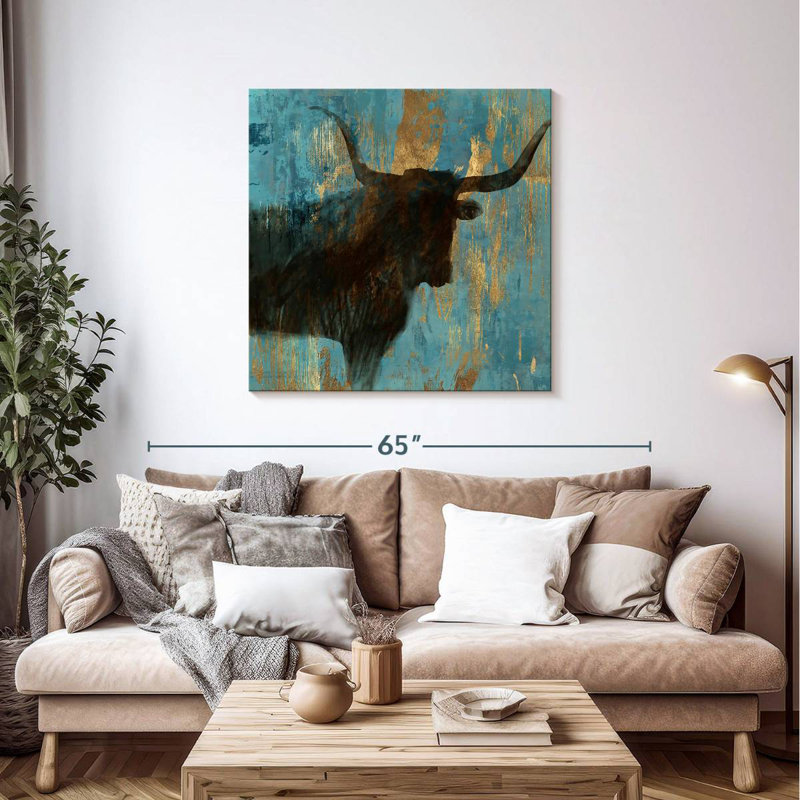 Brampt Bison I, 39" H x 39" W