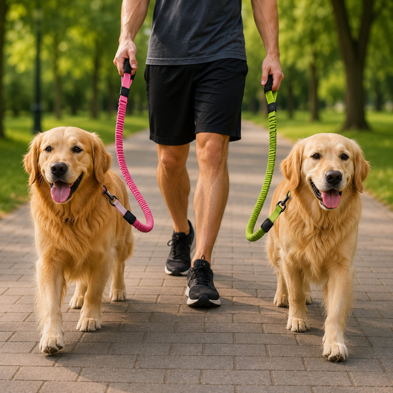 Ensemble de laisse pour chien Bungee de 2 pièces ProMount