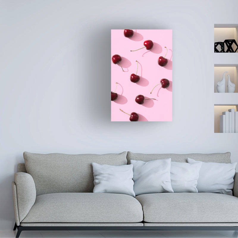 Art sur toile sur fond rose, H 24 po x l 16 po x P 2 po