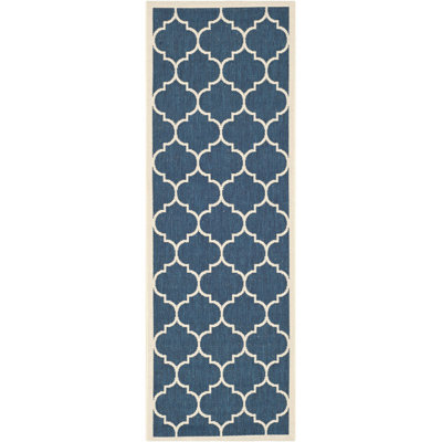Courtyard Performance Geometric Indoor/Outdoor Area Rug