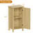 Farmhouse Nightstand, 16 Inch Bedside Table with Drawer for Bedroom, Modern Boho Wood End Table, Storage Accent Table-775113749