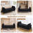 66"W Upholstered Flip Top Teddy Storage Bench with Gold Legs and 2 Pillows-1637851985-1627655204