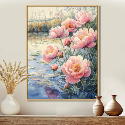 Décoration murale pivoines par The Farm Pond III - pivoines