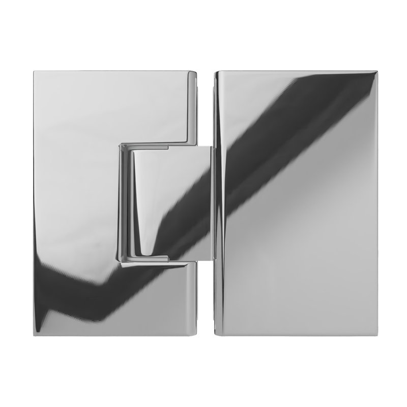 Charnière standard verre à verre Brixwell G180BN, Polished Chrome