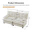 Canapé modulaire 2 places avec canapé à assise profonde en chenille et coussins en treillis Cloud-2030406734-2030406732