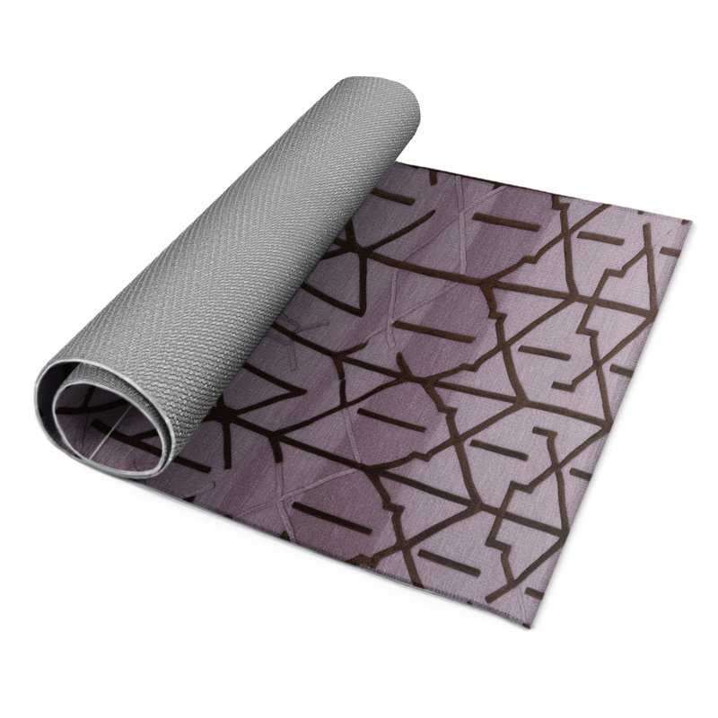 Tapis intérieur et extérieur rose Trellis, Rectangle 9 pi x 12 pi