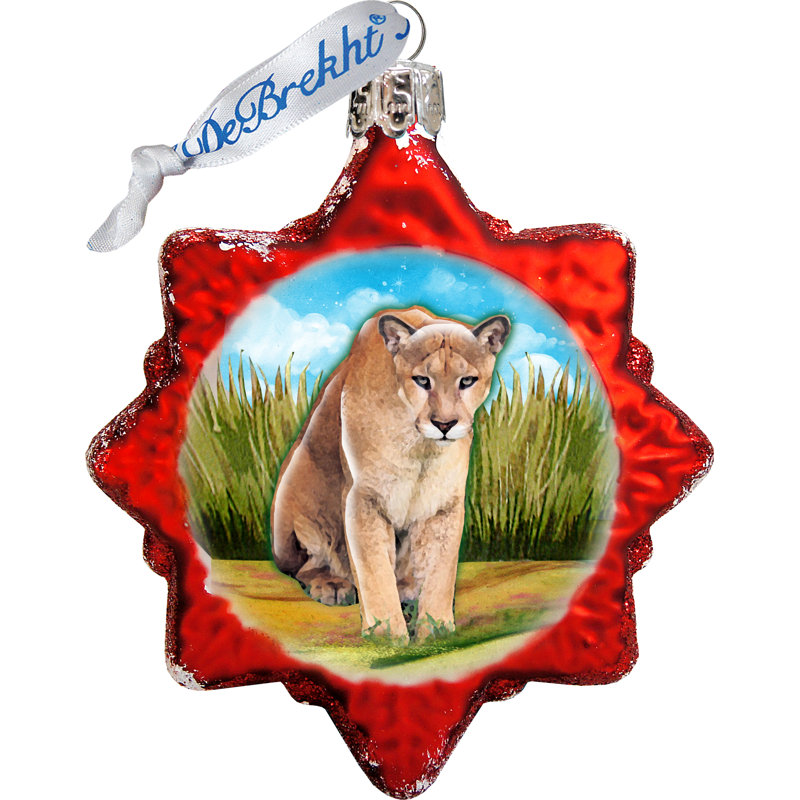 9'' Handmade Glass Holiday Shaped Ornament